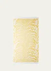 Matouk Schumacher Zebra Palm Beach Towel In Canary