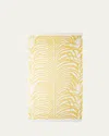 Matouk Schumacher Zebra Palm Beach Towel In Yellow