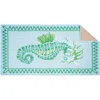 Matouk Seahorse Beach Towel In Aquamarine