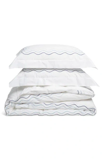 Matouk Serena Duvet Cover Set In Blue