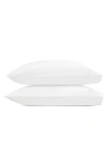 Matouk Set Of 2 Amara Triple Pearl Embroidered Cotton Pillowcase