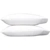 Matouk Ansonia Percale Standard Pillowcase, Pair In White/ivory