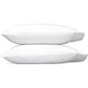 Matouk Ansonia Percale Standard Pillowcase, Pair In White/leaf