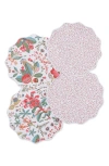 Matouk Set Of 4 Reversible Quilted Placemats In Pink