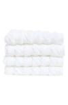 Matouk Seville 4-piece Cotton Bath Towel Set In White