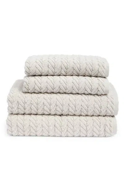 Matouk Seville 4-piece Cotton Towel Set In White