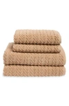 Matouk Seville 4-piece Cotton Towel Set In Brown