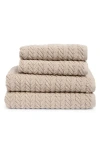 Matouk Seville 4-piece Cotton Towel Set In White