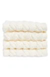 Matouk Seville Cotton Washcloth In Bone
