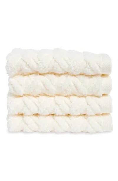 Matouk Seville Cotton Washcloth In White