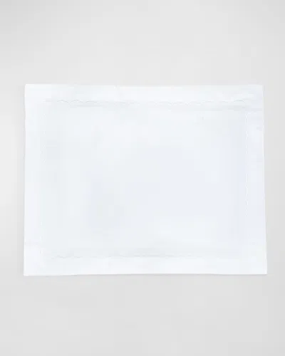 Matouk Standard Scallops Embroidered Sham In White