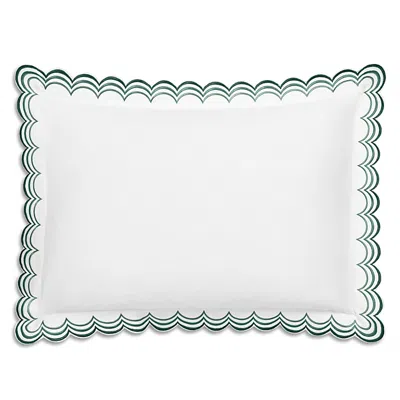 Matouk Stella Scalloped Embroidered Boudoir Sham