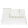 Matouk Stella Scalloped Embroidered Duvet Cover, Full/queen In White