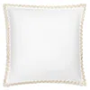 Matouk Stella Scalloped Embroidered Euro Sham In White