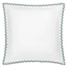 Matouk Stella Scalloped Embroidered Euro Sham In Green