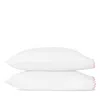 Matouk Stella Scalloped Embroidered King Pillowcase, Pair In Pink