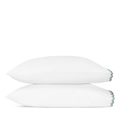 Matouk Stella Scalloped Embroidered Standard Pillowcase, Pair
