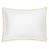 Matouk Stella Scalloped Embroidered Standard Sham In White