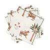 Matouk Tiger Palm Napkin, Set Of 4 In White