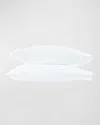 Matouk Two King Scallops Embroidered 350 Thread Count Pilllowcases In White/white