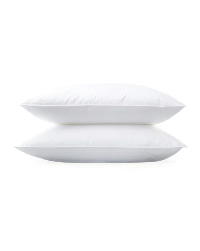 Matouk Valetto 3-chamber Medium Queen Pillow, 20" X 30" In White