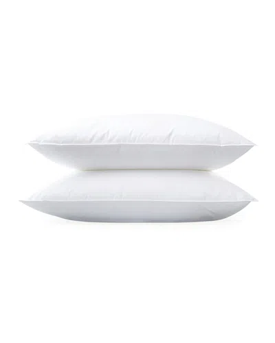 Matouk Valetto 3-chamber Medium Standard Pillow, 20" X 30" In White