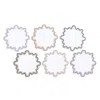 Matouk Wave 6 Round Cocktail Napkins, Set Of 6 In Provence