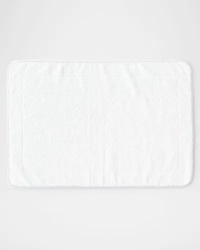 Matouk Whipstitch Tub Mat In Sterling