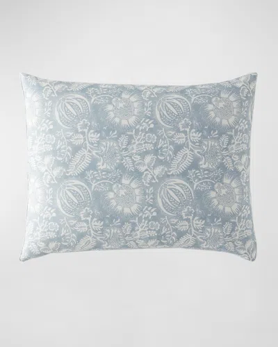 Matouk X Schumacher Granada King Sham In Blue