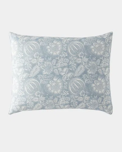 Matouk X Schumacher Granada Standard Sham In Blue