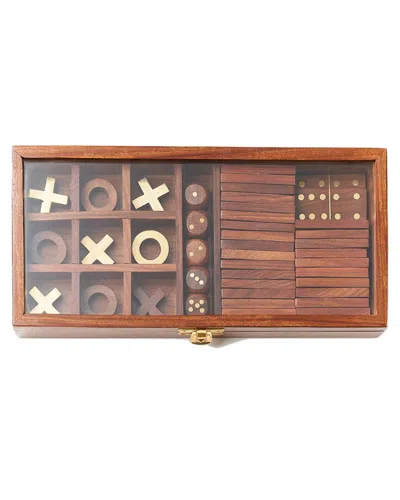 Matr Boomie 3-in-1 Game Set: Dice In Brown