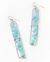 Matr Boomie Amazonite Silver-tone Earrings In Blue