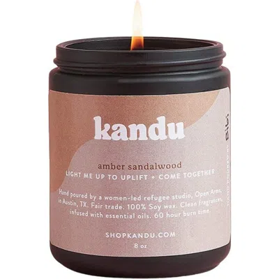 Matr Boomie Amber Sandalwood 8 oz Candle In Transparent