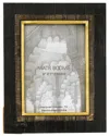 Matr Boomie Andhera 5x7 Carved Horn & Brass Picture Frame In Black