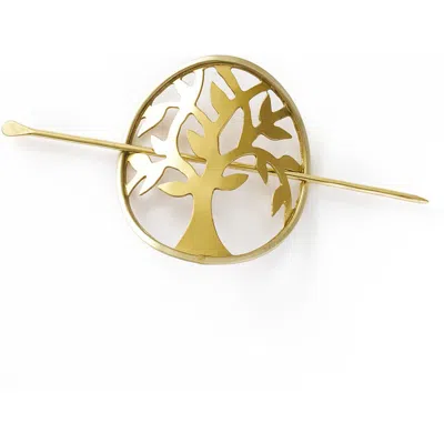 Matr Boomie Aranyani Tree Of Life Hair Pin In Gold