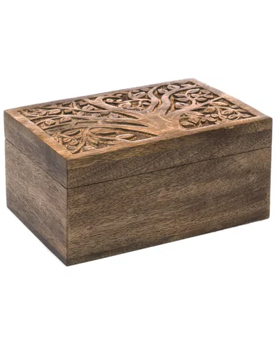 Matr Boomie Aranyani Tree Of Life Jewelry Box With Tray In Brown