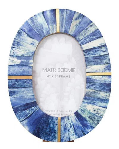 Matr Boomie Artemis Oval 4x6 Picture Frame In Blue