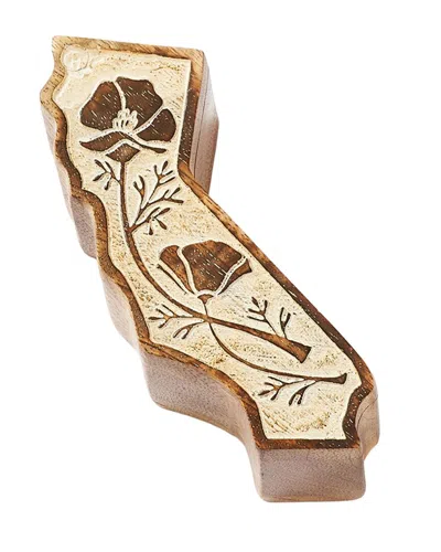 Matr Boomie California Poppy Keepsake Box In Brown