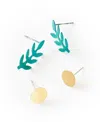 Matr Boomie Chameli Stud Earrings, Set Of 2 In Blue
