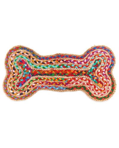 Matr Boomie Chindi Rug Dog Bone Pet Food Mat