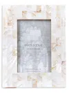 Matr Boomie Chitra 4x6 Mother-of-pearl Picture Frame In White