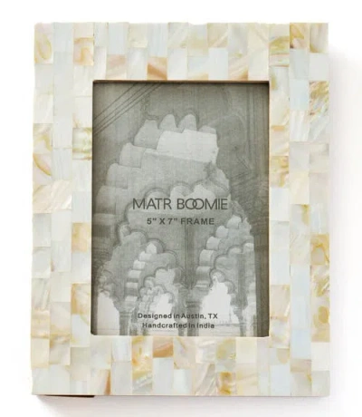 MATR BOOMIE MATR BOOMIE CHITRA MOTHER OF PEARL PICTURE FRAME- HAND CARVED FAIR TRADE