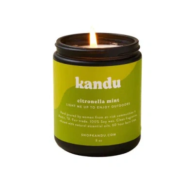 Matr Boomie Citronella Mint 8 oz Candle In Green