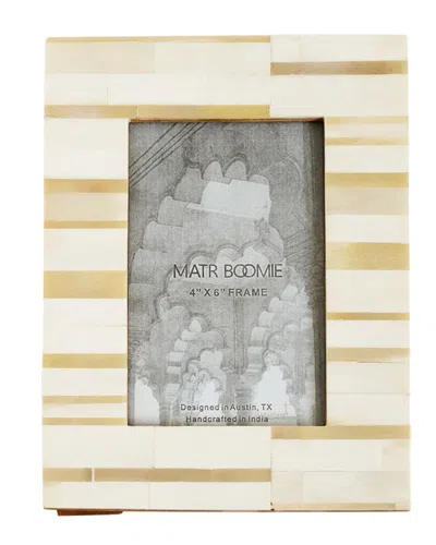 Matr Boomie Dari Sandstone Stripe 4x6 Picture Frame In Tan