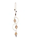 Matr Boomie 6.5in Rustic Noah Cow Bell Wind Chime In Brass