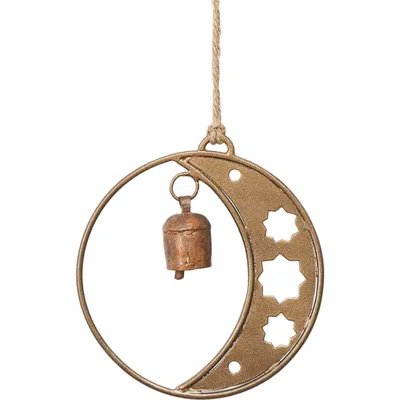 Matr Boomie Devani Moon And Stars Bell Wind Chime In Brown