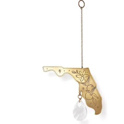 Matr Boomie Florida State Orange Blossom Engraved Suncatcher In Gold