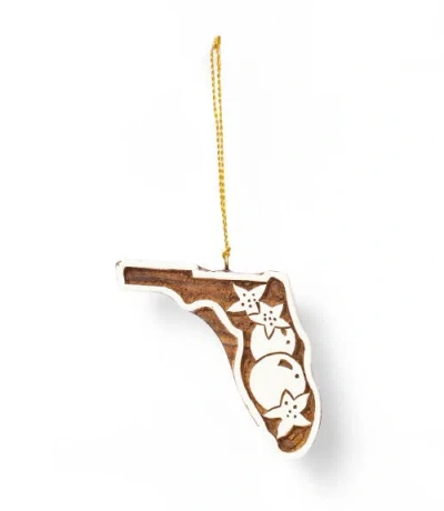 Matr Boomie Florida State Orange Blossom Ornament In Brown