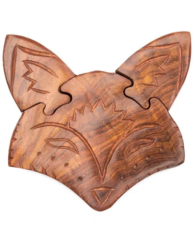 Matr Boomie Fox Face Puzzle Box In Brown