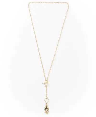 Matr Boomie Gold-tone Eye Necklace In Brass